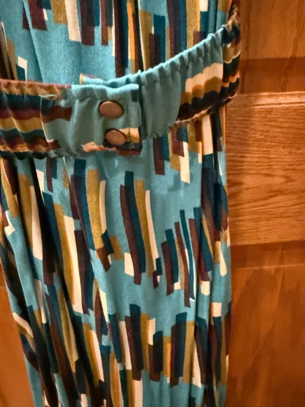 Corey Lynn Calter Carreaux Midi Dress Style No. 4130024090055 Color: BLUE MOTIF - Picture 7 of 8